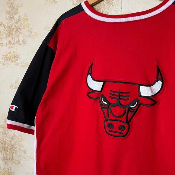90s Champion Chicago Bulls Shooting Shirt Size 2XL - Picture 2 of 8